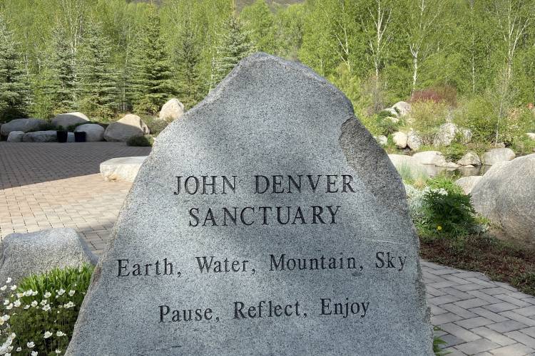 The John Denver Sanctuary is the start of the Rio Grande Trail in Aspen