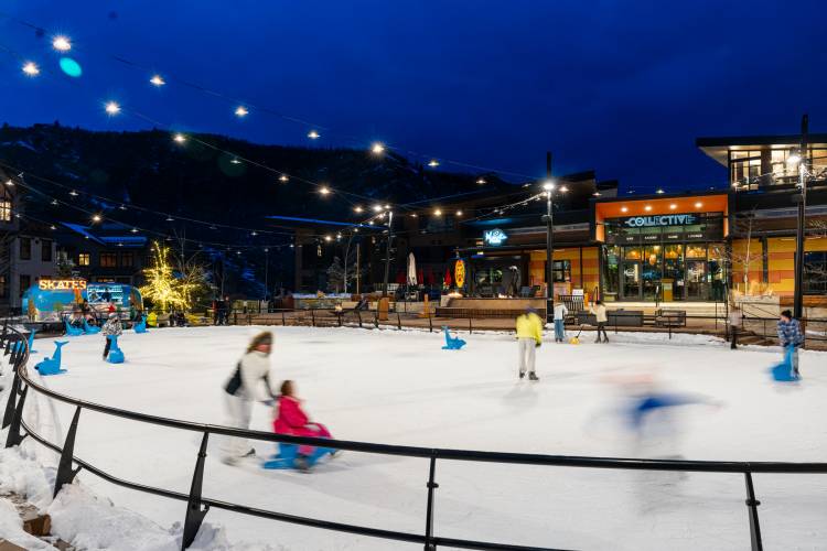 Iceskating in Snowmass, Colorado!